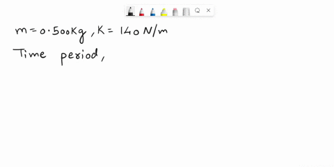 a-harmonic-oscillator-has-mass-0500-kg-and-an-ideal-spring-with-force-constant-140-nm-find-a-the-period-b-the-frequency-c-the-angular-frequency-30384