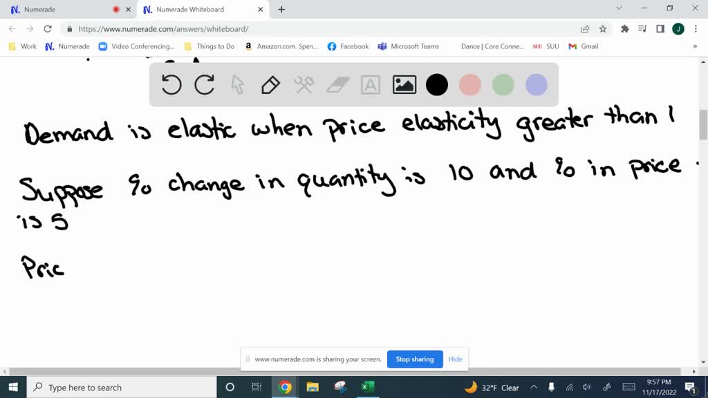 SOLVED: Think back to our discussions of changes in total revenue and price  and how the concept of elasticity was used. When a firm decreases price and  demand is elastic, the percentage