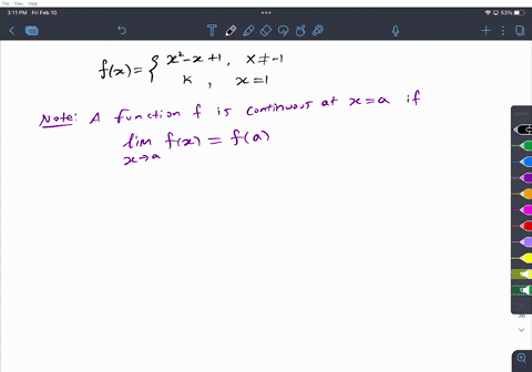 for-what-value-of-k-will-the-function-f-be-continuous-on-fx-x2-1-x-1-if-x-1-k-if-x-1-11019