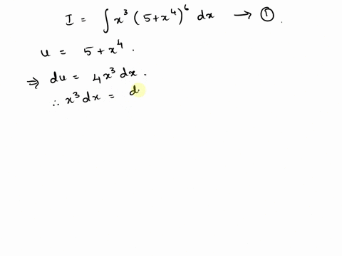 evaluate-the-integral-by-making-the-given-substitution-use-c-for-the-constant-of-integration-x35-x46-dx-u-5-x4-07573
