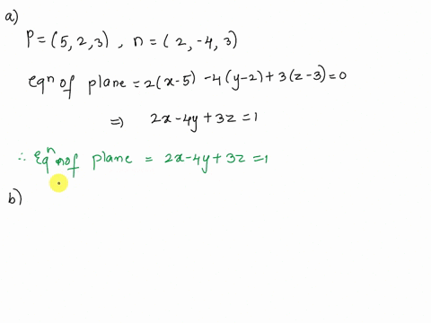 8-find-equations-for-the-following-planes-a-the-plane-through-p-523-and-with-normal-vector-n-2-43-6-the-plane-through-the-points-p-121q-314-and-r-235-22526