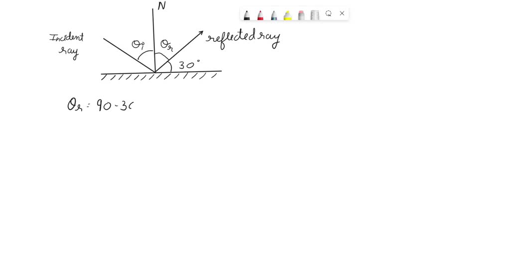 SOLVED If a wave strikes a surface with an angle of 30Â° with respect