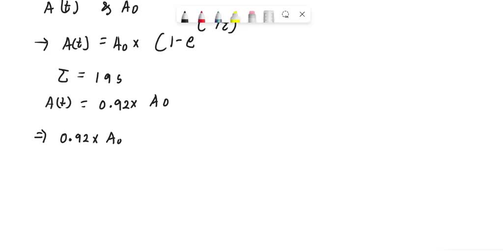 SOLVED A thermocouple which responds as a first order instrument, has