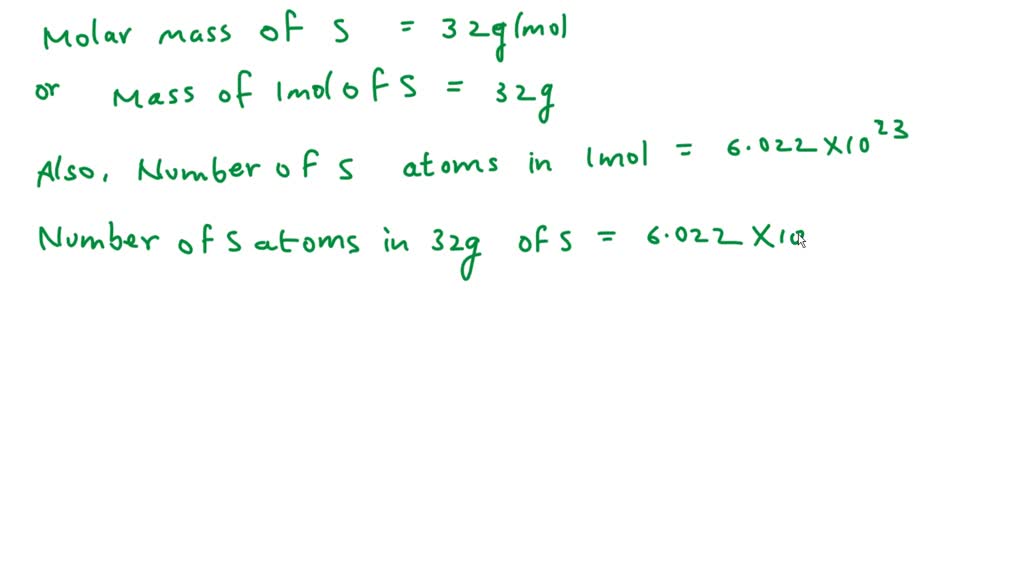 Calculate the number of sulfur atoms in a 1.00 gram sample of sulfur: