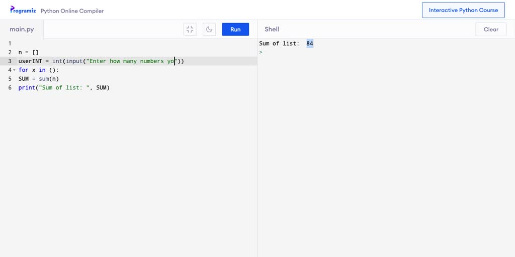 Solved Using While Loops Write A Program That Calculates The Sum Of All Numbers From 1 To N