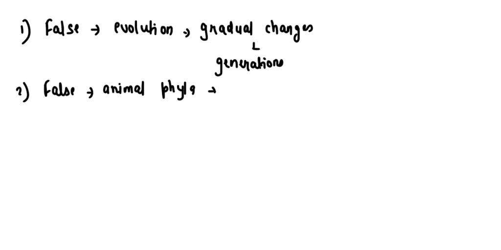 SOLVED According to the theory of evolution, an animal with simple