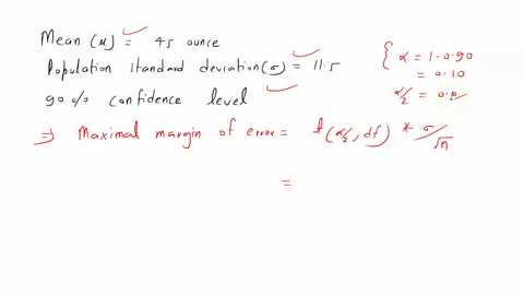 you-measure-20-turtles-weights-and-find-they-have-a-mean-weight-of-45-ounces-assume-the-population-standard-deviation-is-115-ounces-based-on-this-what-is-the-maximal-margin-of-error-associat-41307