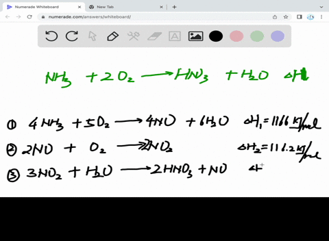 consider-the-following-chemical-reaction-nh3g-2-o2g-hno3aq-h2ol-calculate-the-change-in-enthalpy-h-for-this-reaction-using-hess-law-and-the-enthalpy-changes-for-the-reactions-given-below-1a-65064