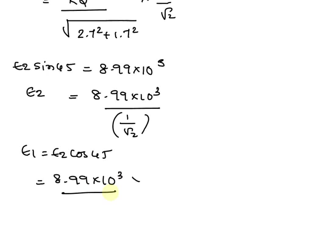 Solved Two Point Charges Q1 And Q2 Are Placed As Shown In The Figure Below K 899 X 109 Nm 0705