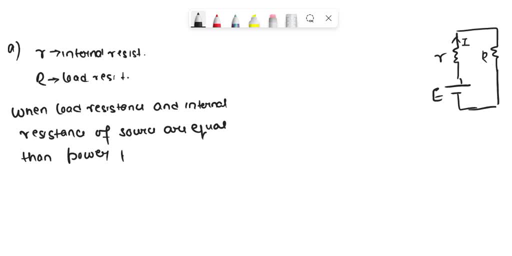 SOLVED 2. In many applications with realistic EMF with voltage € and