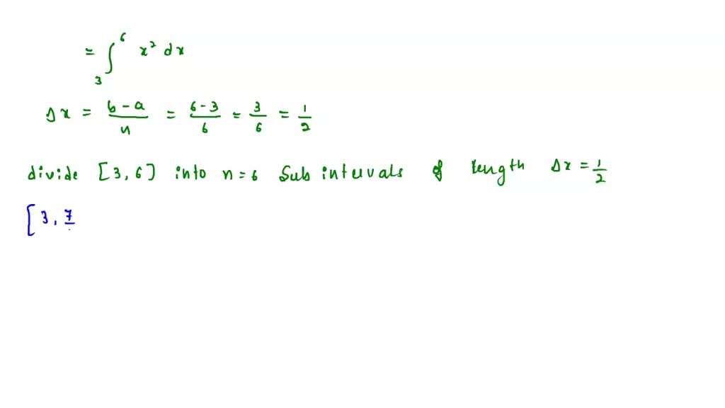 SOLVED: Approximate the area under the curve y = f(x) with n ...