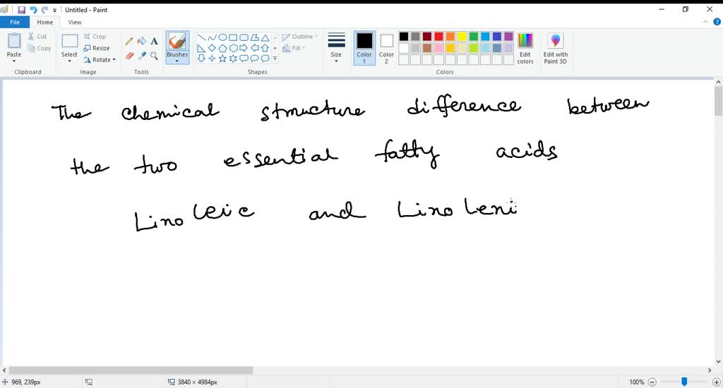 SOLVED The chemical structure difference between the two essential