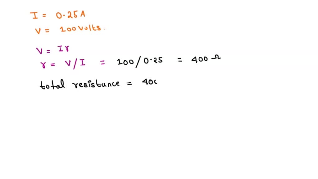 SOLVED The current through two identical light bulbs connected in a
