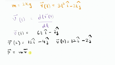 an-point-iass-2-kg-moving-with-position-ictum-7-32-2tj-with-respect-origin-0-tite-find-the-angular-mommnim-l-of-the-object-about-point-at-time-138-a-40-k-kg-ms-6so-kc-mfs-cw-kg-m-djuone-of-t-03874