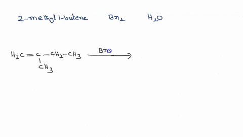 what-is-the-major-product-when-2-methyl-1-butene-reacts-with-br2-and-h2o-00509