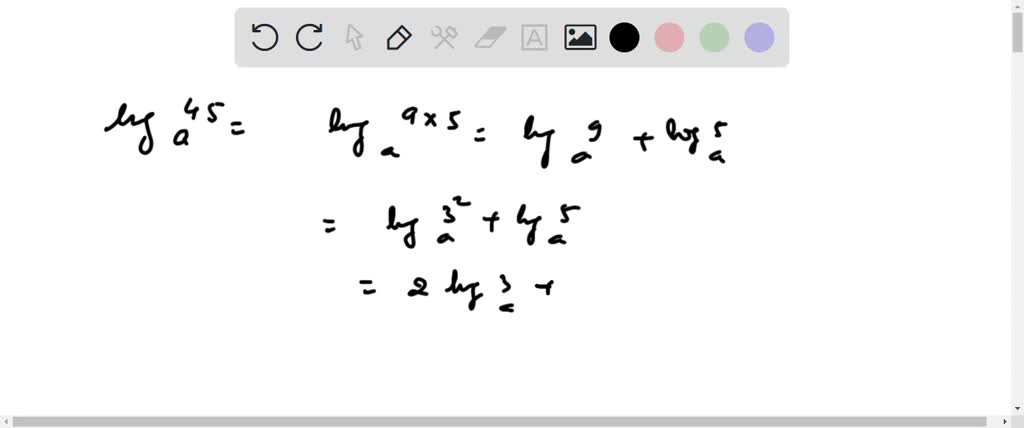 SOLVED: Given that loga (3) 0.61 and loga( (2) 0.39 evaluate each ofthe ...