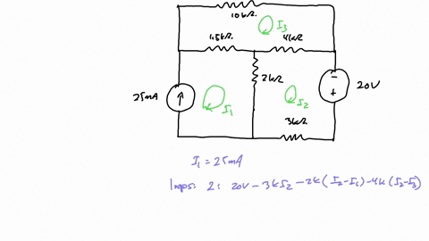 objective-2-understand-and-be-able-to-use-the-mesh-current-method-410-use-the-mesh-current-method-to-find-the-power-dissipated-in-the-10-mathrmk-omega-resistor-in-the-circuit-shown-answer-025-w