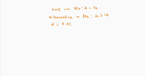 we-are-performing-a-one-tailed-hypothesis-test-for-the-population-mean-using-the-following-pair-of-hypotheses-h0-140-vs-ha-140-we-will-test-at-alpha-001-after-analysing-the-data-we-calculate-40346