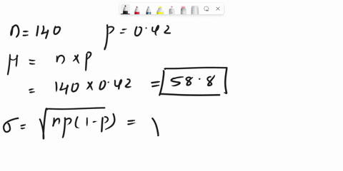 find-to-4-decimal-places-the-following-binomial-probabilities-using-the-normal-approximation-a-n-140-p-042-px-62-px-62-b-n-100-p-058-p53-x-59-p53-x-59-c-n-90-p-042-px-37-px-37-d-n-108-p-077-20265