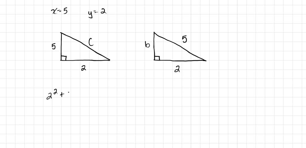 Solved Find The Missing X And Y Values And Pythagorean Triples Using The Identity X Y 2 2xy 2 X Y2 2 Write The Triples In Parentheses With Commas But No Spaces