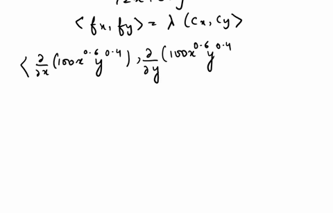 the-production-function-for-a-company-is-given-by-fx-y-100x06y04-where-x-is-the-number-of-units-of-labor-at-72-per-unit-and-y-is-the-number-of-units-of-capital-at-36-per-unit-the-total-cost-53528
