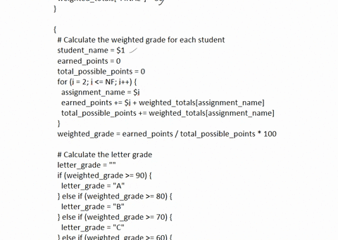 please-use-awk-calculate-the-weighted-grade-for-each-student-that-appears-in-the-data-file-you-may-calculate-the-grade-based-on-total-earned-points-divided-by-total-possible-points-or-for-10-71976