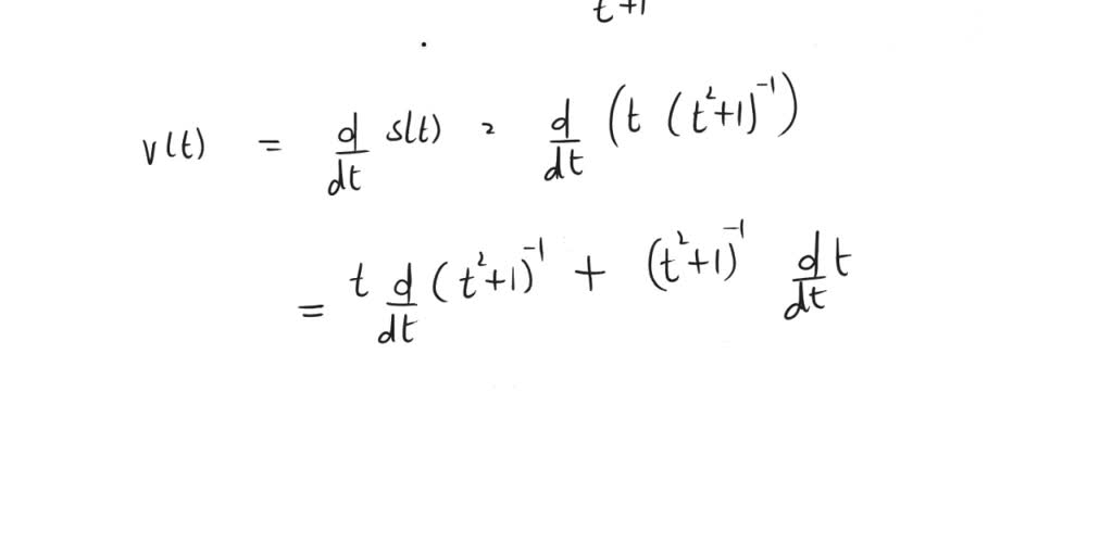 SOLVED: Given a particle moving according to s(t) = t^2 + 1, (A) find ...