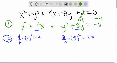 11-what-are-the-coordinates-of-the-center-and-the-length-of-the-radius-of-the-circle-represented-by-the-equation-y-4x-8y-11-0-1-center-2-and-radius-3-2-center-24-and-radius-3-3-center-2-and-68002