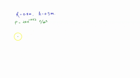 given-a-non-conducting-cylinder-of-radius-r-_-008-m-and-height-h-03-m-the-cylinder-is-placed-such-that-its-center-coincides-with-the-z-axis-and-its-bottom-base-lies-in-the-xy-plane-as-seen-i-64031