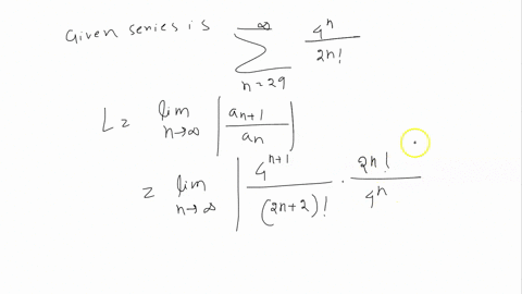 points-use-the-ratio-test-to-determine-whether-converges-or-diverges-4n2-nmi-find-the-ratio-of-successive-terms-write-your-answer-as-a-fully-simplified-fraction-for-n-11-nl-lim-n-0-n-lim-n0-43541