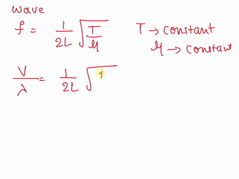 as-the-wavelength-of-a-wave-in-a-uniform-medium-increases-while-the-tension-stays-the-same-its-speed-will-a-decrease-b-increase-remain-the-same-as-the-wavelength-of-a-wave-in-uniform-medium-48619