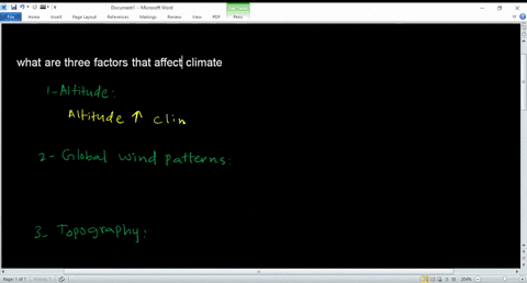 what-are-three-factors-that-affect-climate-13317