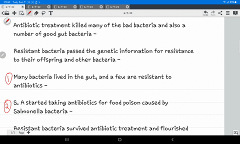 place-the-following-steps-in-antibiotic-resistance-in-the-correct-order-antibiotic-treatment-killed-many-of-the-bad-bacteria-and-also-a-number-of-good-gut-bacteria-resistant-bacteria-passed-67959