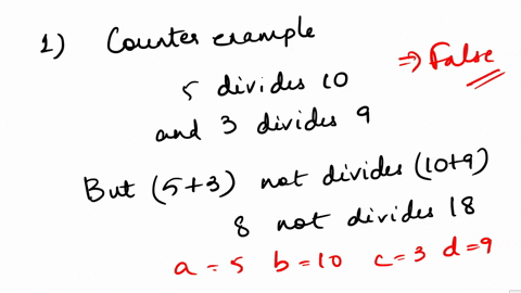 1-true-or-false-if-a-divides-b-and-c-divides-d-then-a-c-divides-b-d-if-this-statement-is-true-prove-it-if-its-false-find-a-counterexample-2-evaluate-the-binomial-coefficient-15-10-express-as-01354