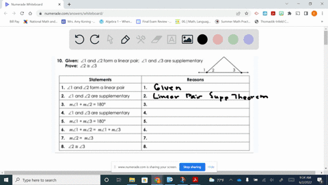 complete-the-proofs-below-by-filling-in-the-missing-statements-and-reasons_-10-given-zi-and-z2-form-linear-pair-zi-and-23-are-supplementary-prove-22-e-z3-statements-1z1-and-z2-form-a-linear-20126
