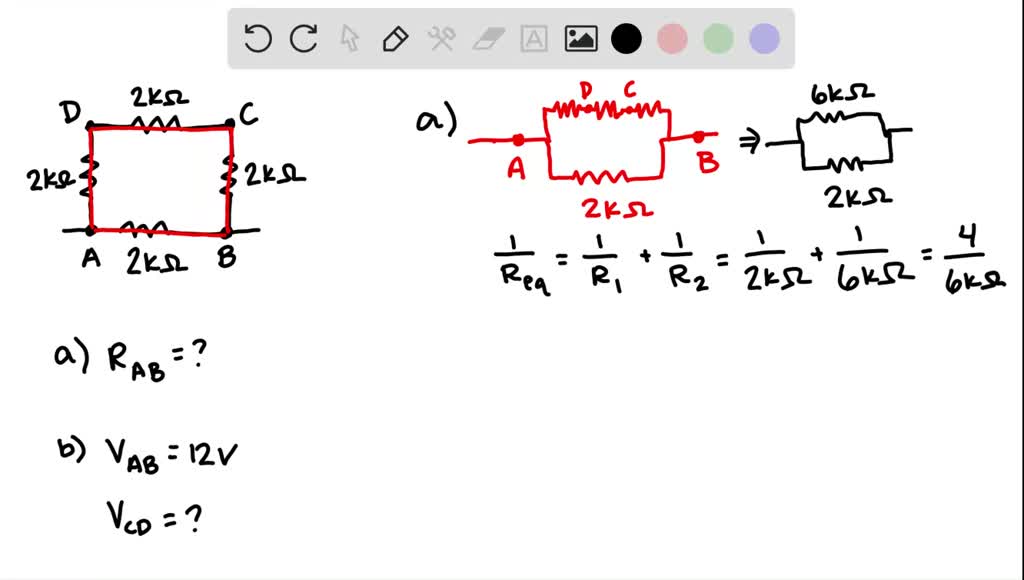 SOLVED: Consider the arrangement of four identical resistors depicted ...