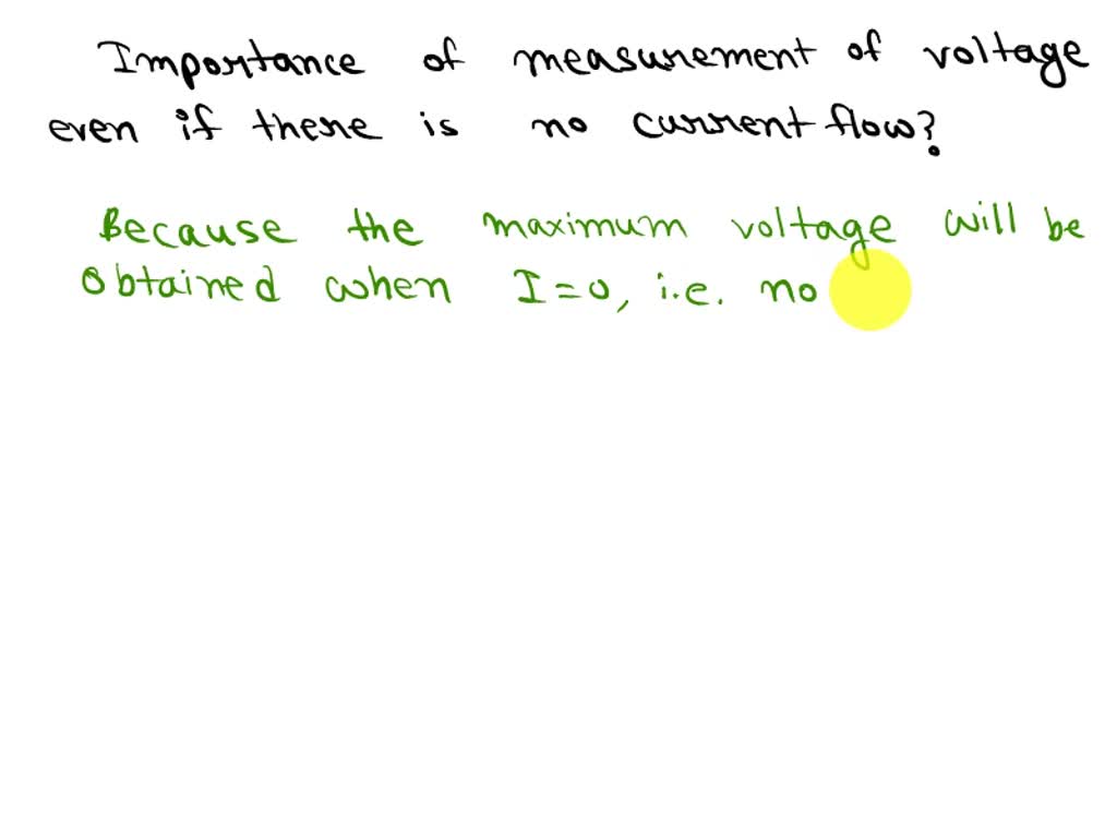 SOLVED Why must no current flow through the galvanic cell when