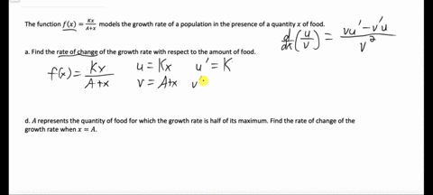 42-growth-models-in-exercise-52-of-section-1sthe-formula-for-the-growth-rate-of-a-population-in-the-presence-of-a-quantity-x-of-food-was-given-as-fx-kx-a-x-this-was-referred-to-as-michaelis-73223