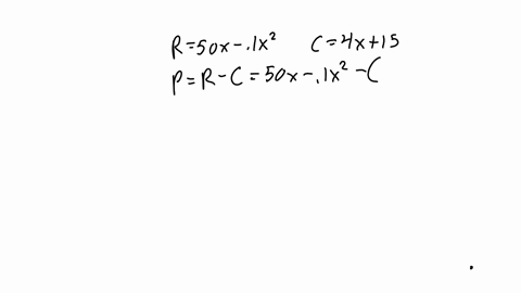find-the-maximum-prolit-and-the-number-of-units-that-must-be-produced-and-sold-in-order-to-yield-the-maximum-profit-assume-that-revenue-rx-and-cost-cx-of-producing-units-are-in-dollars-rx-50-64221