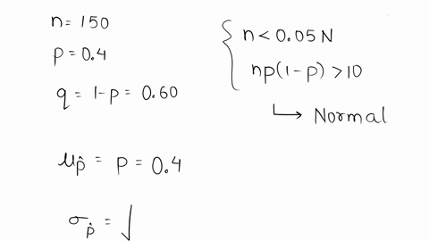 suppose-a-simple-random-sample-of-size-150-is-obtained-from-population-whose-size-is-n-20000-and-whose-population-proportion-with-a-specified-characterislic-is-p-04-click-here-to-view-the_st-87749