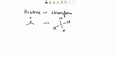 how-will-you-convert-the-following-i-acetone-to-chloroform-ii-acetylene-to-acetic-acid-iii-formaldehyde-to-1-propanol-iv-acetophenone-to-2-phenyl-2-butanol-47734