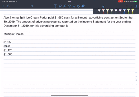 abe-anna-split-ice-cream-parlor-paid-1950-cash-for-a-5-month-advertising-contract-on-september-30-2019-the-amount-of-advertising-expense-reported-on-the-income-statement-for-the-year-ending-23847
