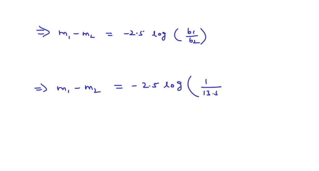 A certain star is 13.5 times dimmer than a star with apparent magnitude