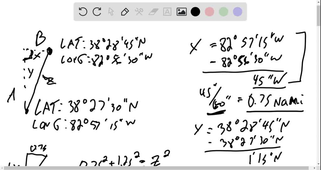 solved-to-find-the-distance-between-two-points-on-the-earth-when-their