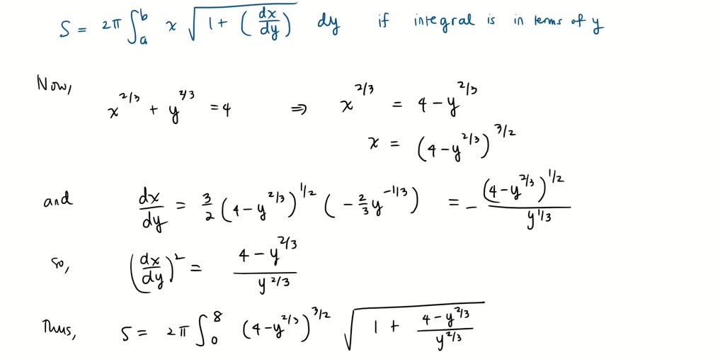 SOLVED: The given curve rotated about the Y-axis. Find the area of the ...