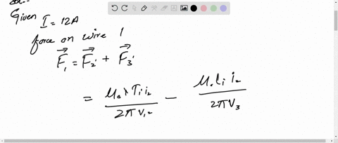 what-is-the-net-force-magnitude-and-direction-on-each-wire-in-the-figure-below-in-which-i-12-a-lcn-cm-directon-directon-direclon-25266