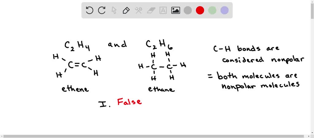 SOLVED Compare the following compounds C2H4 and C2H6 Which of the