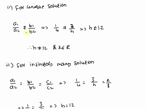 5-determine-h-and-k-such-that-the-solution-set-of-the-system-i-is-empty-ii-contains-a-unique-solution-and-iii-contains-infinitely-many-solutions_-a-x1-3x2-k-b_-2x1-hxz-4x1-hxz-8-6x1-kxz-2-61976