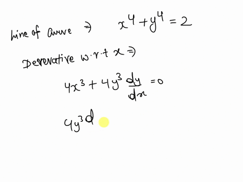 find-the-equation-of-the-tangent-line-to-the-curve-x4y42-at-the-point-11-40063