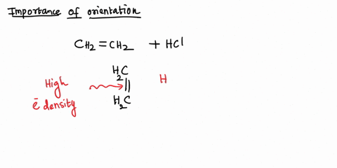 ethene-ch-ch_-has-a-high-electron-density-around-the-carbon-carbon-double-bond-hydrogen-chloride-is-polar-molecule-because-chlorine-is-more-electronegative-than-hydrogen-and-so-the-bonding-p-11958